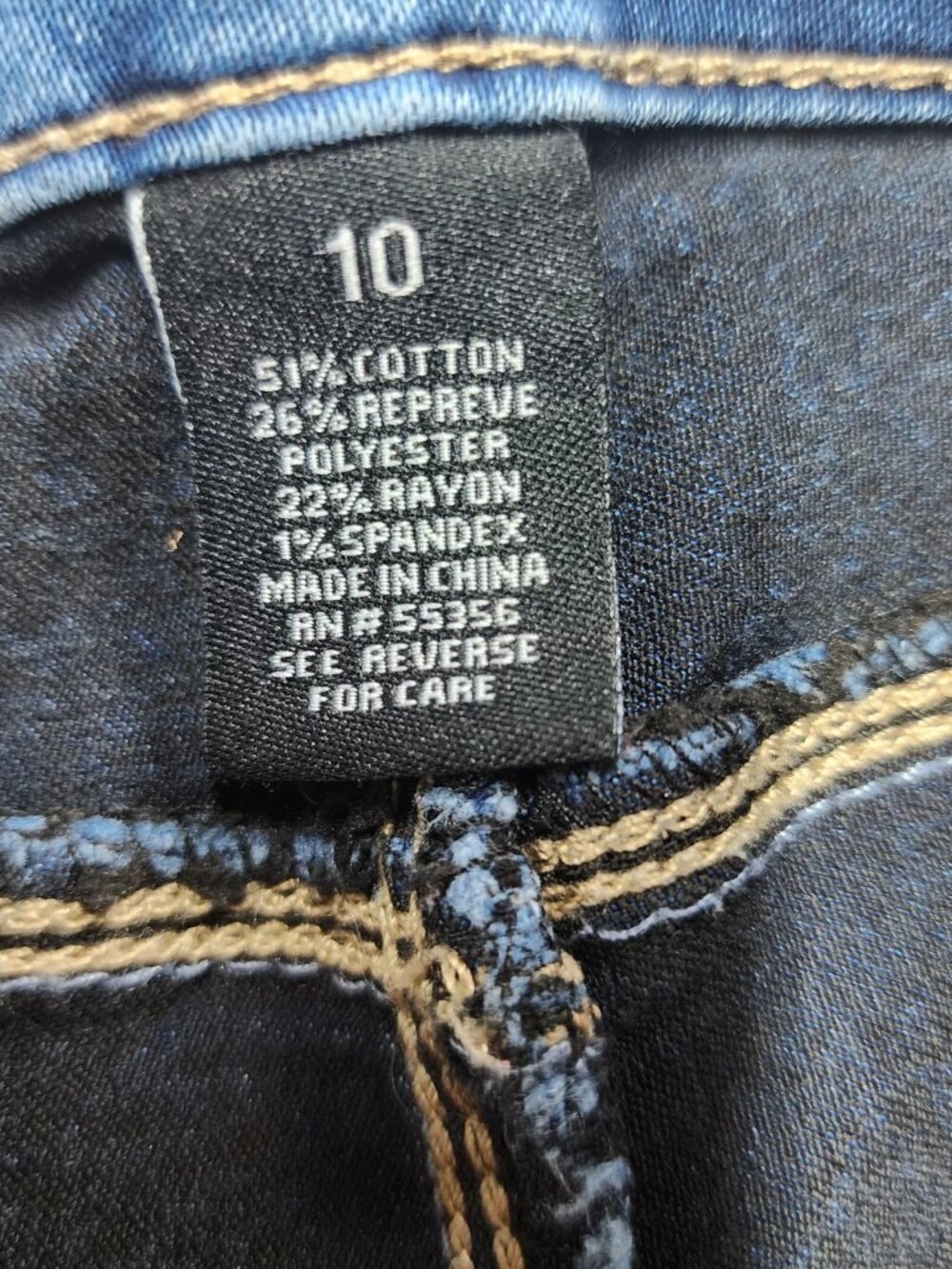 d.jeans Women's Size 10 Skinny Jeans Medium Blue Mid Rise Stretch Denim 27x27 - Picture 3 of 9
